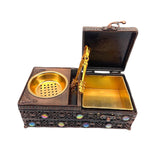 Maxbell Maxbell Metal Incense Burner Incense Cone Holder for Meditation Office Desktop Decor