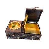 Maxbell Maxbell Metal Incense Burner Incense Cone Holder for Meditation Office Desktop Decor