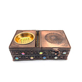 Maxbell Maxbell Metal Incense Burner Incense Cone Holder for Meditation Office Desktop Decor