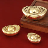 Maxbell Maxbell Traditional Feng Shui Statue Yuan Bao Figurine Decoration Paperweight Crafts Small