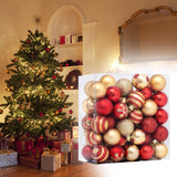 Maxbell 50 Pieces Christmas Ball Pendants Decorative Craft for Xmas Festivals DIY