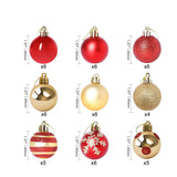 Maxbell 50 Pieces Christmas Ball Pendants Decorative Craft for Xmas Festivals DIY