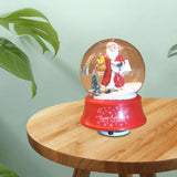 Maxbell Christmas Snow Globe Rotating Musical Snow Globe Music Box Snowball