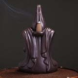 Maxbell Incense Holder Smoke Fountain Desk Backflow Incense Burner for Office Gift