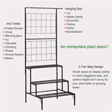 Maxbell Tiered Flower Pot Stand Ladder Flower Pot Holder for Garden Balcony