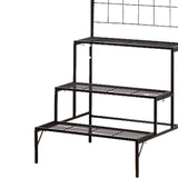 Maxbell Tiered Flower Pot Stand Ladder Flower Pot Holder for Garden Balcony