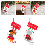 Maxbell Maxbell Reusable Socks Storage Pouch Gift Bag Holiday Tote Christmas Treat Bags Cat