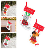 Maxbell Maxbell Reusable Socks Storage Pouch Gift Bag Holiday Tote Christmas Treat Bags Cat