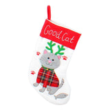 Maxbell Maxbell Reusable Socks Storage Pouch Gift Bag Holiday Tote Christmas Treat Bags Cat