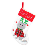 Maxbell Maxbell Reusable Socks Storage Pouch Gift Bag Holiday Tote Christmas Treat Bags Cat