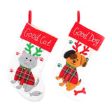 Maxbell Maxbell Reusable Socks Storage Pouch Gift Bag Holiday Tote Christmas Treat Bags Cat
