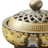 Maxbell Maxbell Ceramic Incense Burner Incense Holder Creative Ornaments for Tea House Brown