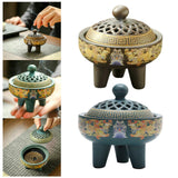 Maxbell Maxbell Ceramic Incense Burner Incense Holder Creative Ornaments for Tea House Brown