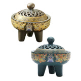 Maxbell Maxbell Ceramic Incense Burner Incense Holder Creative Ornaments for Tea House Brown