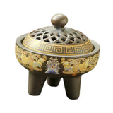 Maxbell Maxbell Ceramic Incense Burner Incense Holder Creative Ornaments for Tea House Brown