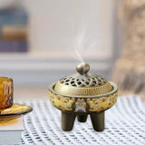 Maxbell Maxbell Ceramic Incense Burner Incense Holder Creative Ornaments for Tea House Brown