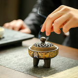 Maxbell Maxbell Ceramic Incense Burner Incense Holder Creative Ornaments for Tea House Brown