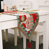 Maxbell Christmas Table Runner Xmas House Dress up Winter Dining Table Decoration