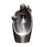 Maxbell Adorable Backflow Incense Burner Waterfall Incense Cone Holder for Desktop Family