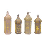 Maxbell Maxbell Desk Lamp Decorative Iron Tabletop Lantern Light for Garden 33x12x10.5cm Round