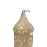 Maxbell Maxbell Desk Lamp Decorative Iron Tabletop Lantern Light for Garden 33x12x10.5cm Round