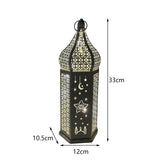 Maxbell Maxbell Desk Lamp Decorative Iron Tabletop Lantern Light for Garden 33x12x10.5cm Star