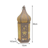 Maxbell Maxbell Desk Lamp Decorative Iron Tabletop Lantern Light for Garden 30x12x10.5cm Star