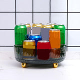 Maxbell Maxbell 360 Degree Rotating Makeup Perfume Organizer Cosmetic Organiser Tray Round Green