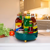 Maxbell Maxbell 360 Degree Rotating Makeup Perfume Organizer Cosmetic Organiser Tray Round Green
