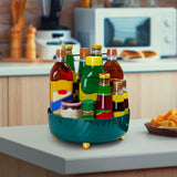 Maxbell Maxbell 360 Degree Rotating Makeup Perfume Organizer Cosmetic Organiser Tray Round Green