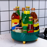Maxbell Maxbell 360 Degree Rotating Makeup Perfume Organizer Cosmetic Organiser Tray Round Green