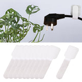 Maxbell Reusable Kitchen Appliance Cable Winder Cord Wrapper Cable Ties for Computer 10pcs White