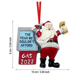 Maxbell Maxbell Christmas Decoration 2022 Petrol Santa Claus Costume Cosplay for Decor