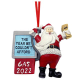 Maxbell Maxbell Christmas Decoration 2022 Petrol Santa Claus Costume Cosplay for Decor