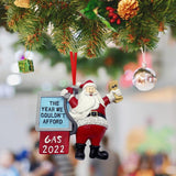 Maxbell Christmas Decoration 2022 Petrol Santa Claus Costume Cosplay for Decor