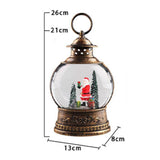 Maxbell Maxbell Christmas Snow Globe Lantern Music Box Toy for Tabletop Festival Decor Santa Claus