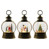 Maxbell Maxbell Christmas Snow Globe Lantern Music Box Toy for Tabletop Festival Decor Santa Claus