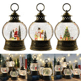 Maxbell Maxbell Christmas Snow Globe Lantern Music Box Toy for Tabletop Festival Decor Santa Claus
