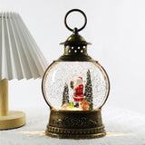 Maxbell Maxbell Christmas Snow Globe Lantern Music Box Toy for Tabletop Festival Decor Santa Claus