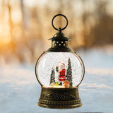 Maxbell Maxbell Christmas Snow Globe Lantern Music Box Toy for Tabletop Festival Decor Santa Claus