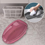 Maxbell Maxbell Durable Washboard Hand Washing Board Hung for Small Items Washtub Bathroom Red