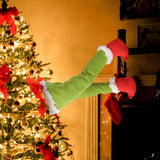 Maxbell Maxbell Cute Elf Leg Christmas Tree Decoration Decorate for Garland Door Hanging L