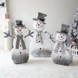 Maxbell Maxbell Snowman Light Ornament LED Lamp Photo Prop Decoration Crafts Sculpture Small