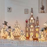 Maxbell Maxbell Snowman Light Ornament LED Lamp Photo Prop Decoration Crafts Sculpture Small
