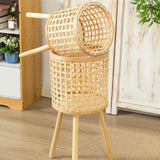 Maxbell Maxbell Nordic Bamboo Woven Plant Stand for Home Apartment Decoration and Display Large