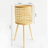 Maxbell Maxbell Nordic Bamboo Woven Plant Stand for Home Apartment Decoration and Display Large