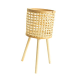 Maxbell Maxbell Nordic Bamboo Woven Plant Stand for Home Apartment Decoration and Display Large