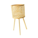 Maxbell Maxbell Nordic Bamboo Woven Plant Stand for Home Apartment Decoration and Display Large