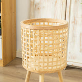 Maxbell Maxbell Nordic Bamboo Woven Plant Stand for Home Apartment Decoration and Display Large