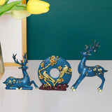 Maxbell 3x Deer Statue Resin Figurine Animal Sculpture for Desktop Ornament